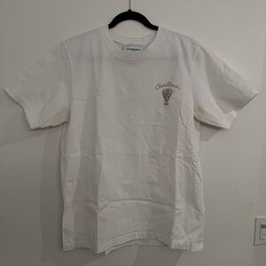 Casablanca White “L’Amour En Fleur” Tee Shirt